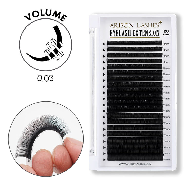 Volume Lashes - 0.03mm - 20 Rows
