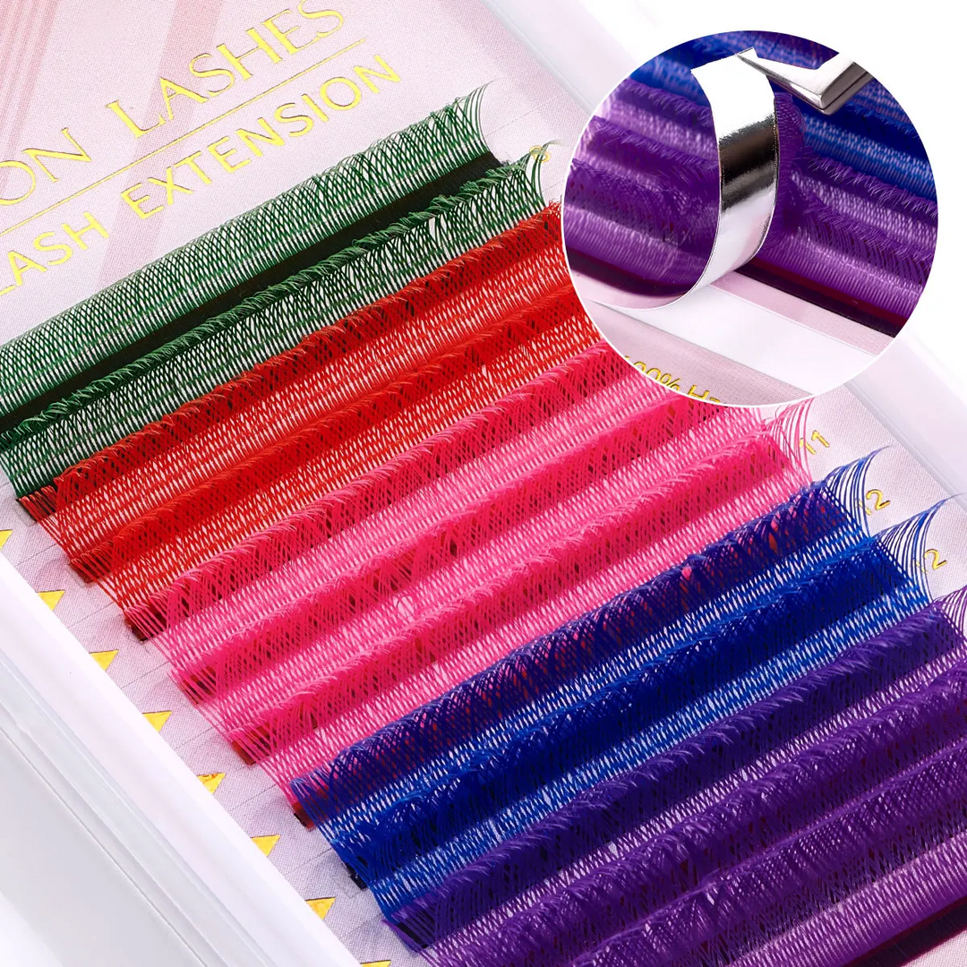 Colored YY Lashes - Mixed Tray