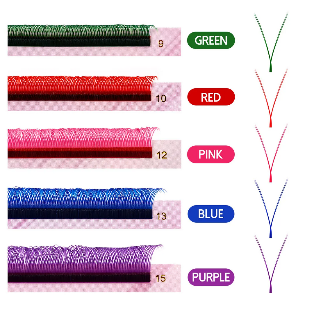 Colored YY Lashes - Mixed Tray