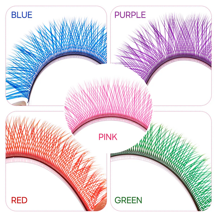 Colored YY Lashes - Mixed Tray