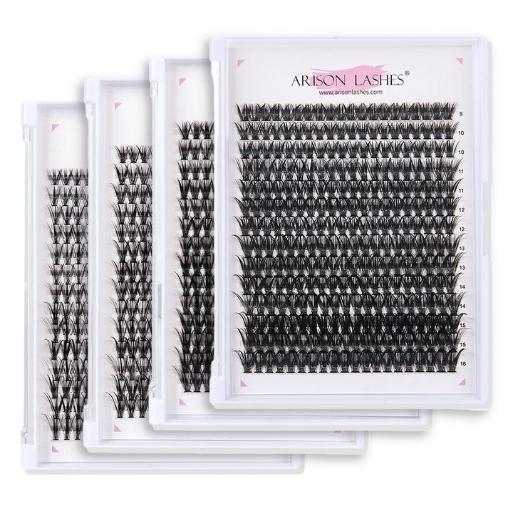 DIY Eyelash Extensions Cluster Lashes - 280 Clusters / 14 Rows
