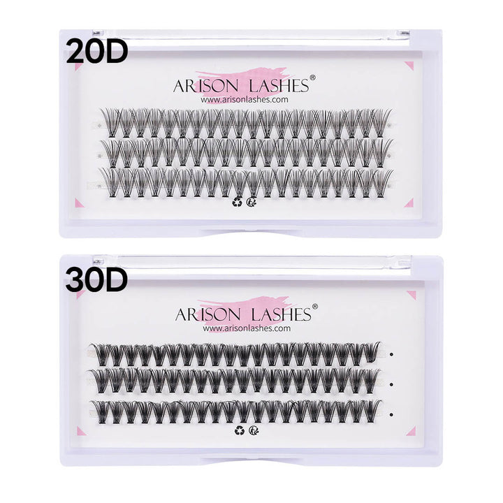 DIY Eyelash Extensions Cluster Lashes - 60 Clusters / 3 Rows