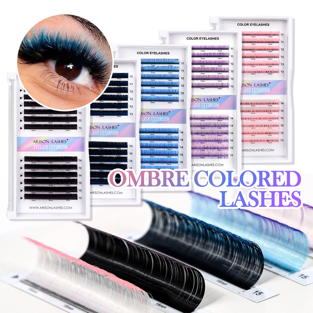 Ombre Colored Lashes
