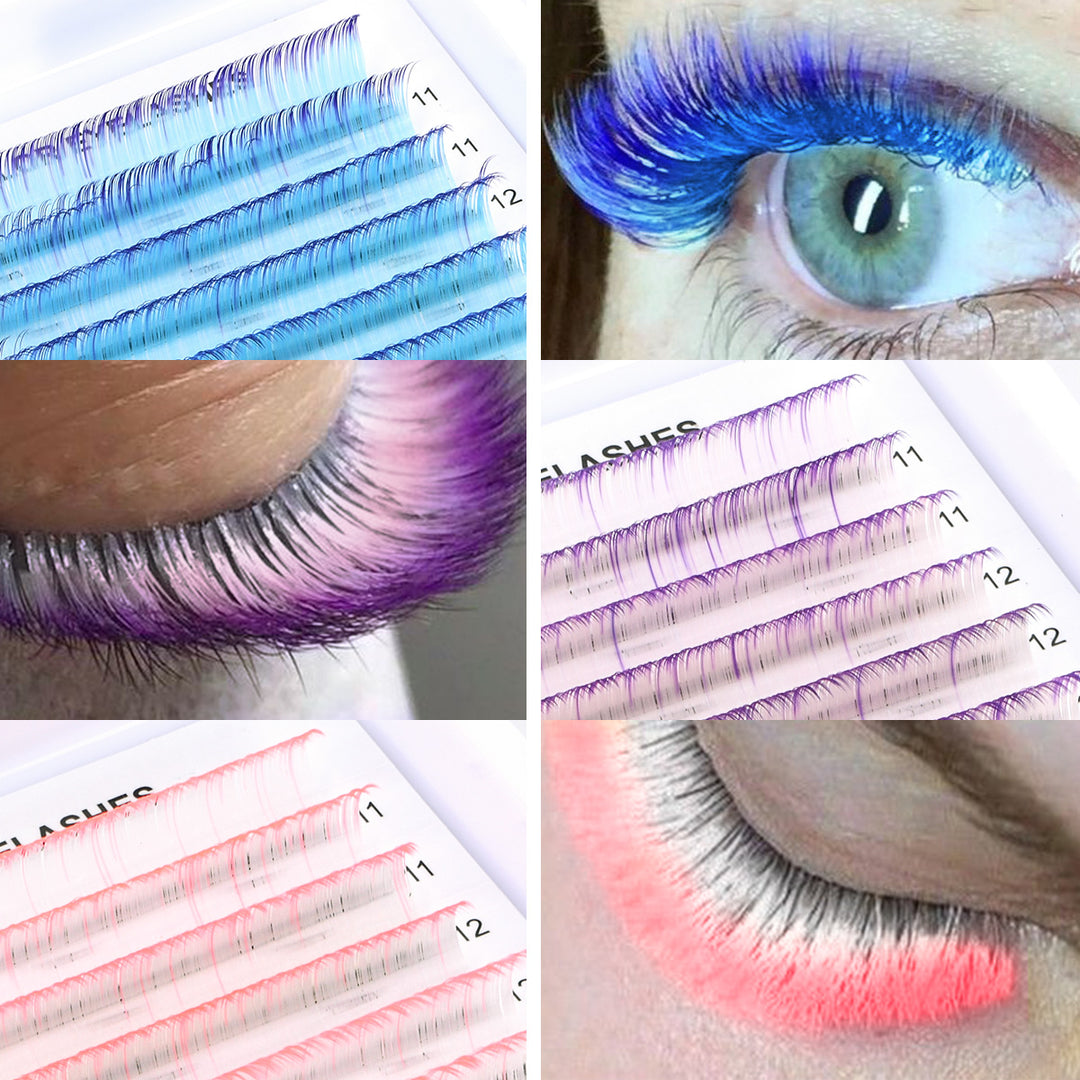 Ombre Colored Lashes