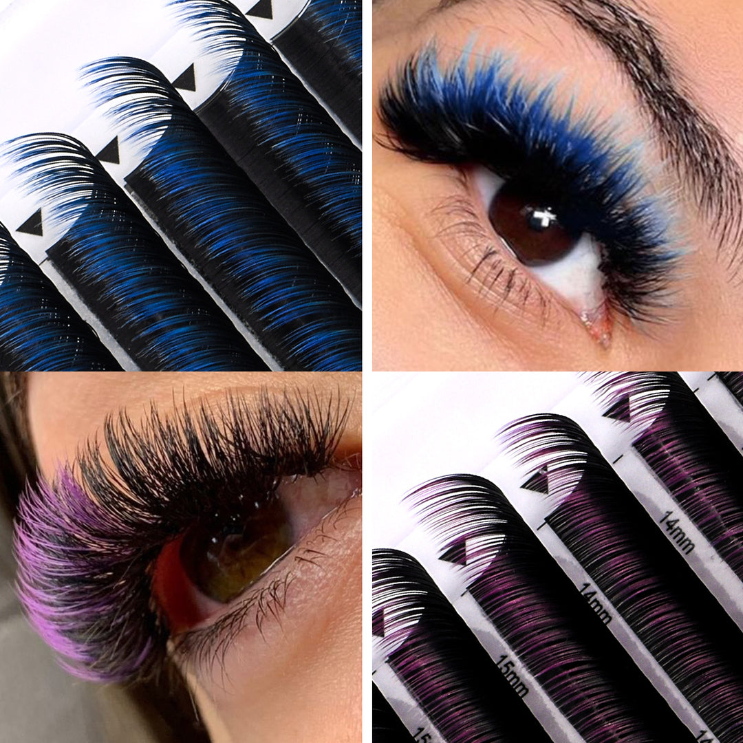Ombre Colored Lashes