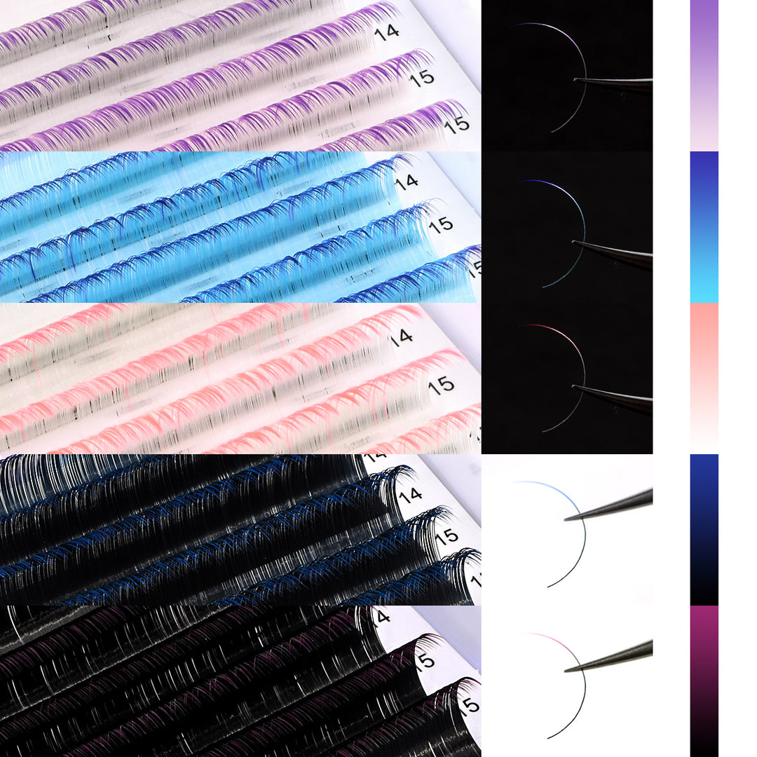 Ombre Colored Lashes