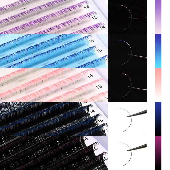 Ombre Colored Lashes