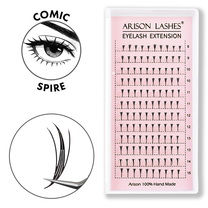 Premade Anime Comic Spire Lashes