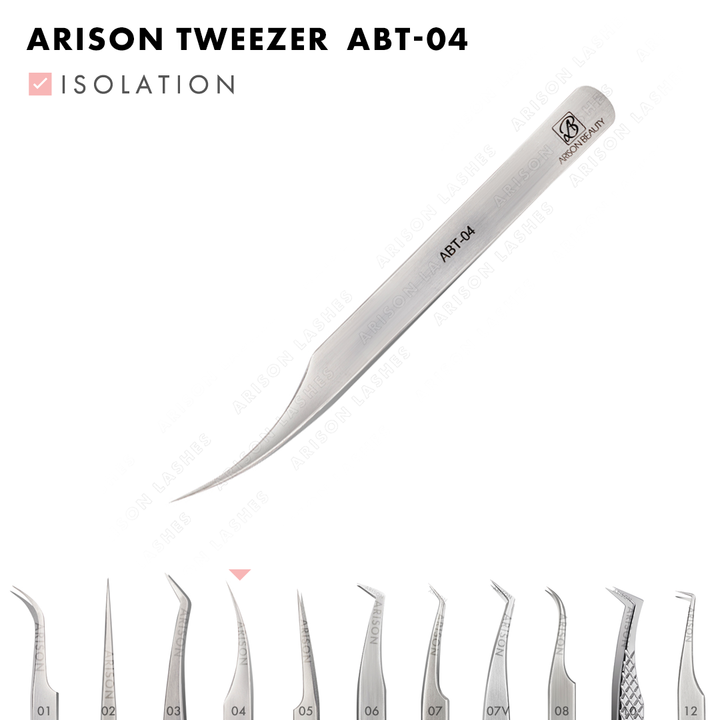 Moon-Curved Isolation Tweezers | ABT-04