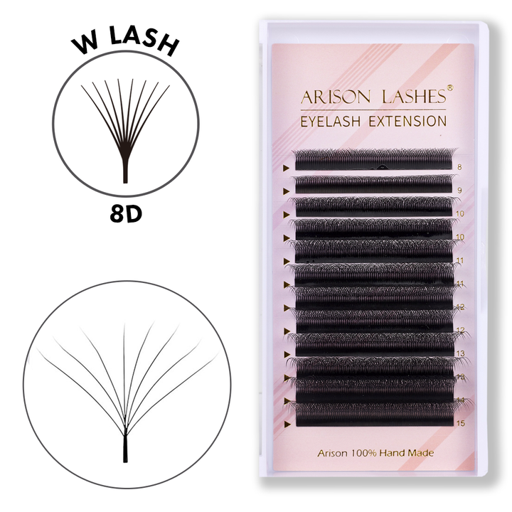 W Lashes - 8D, 0.07mm