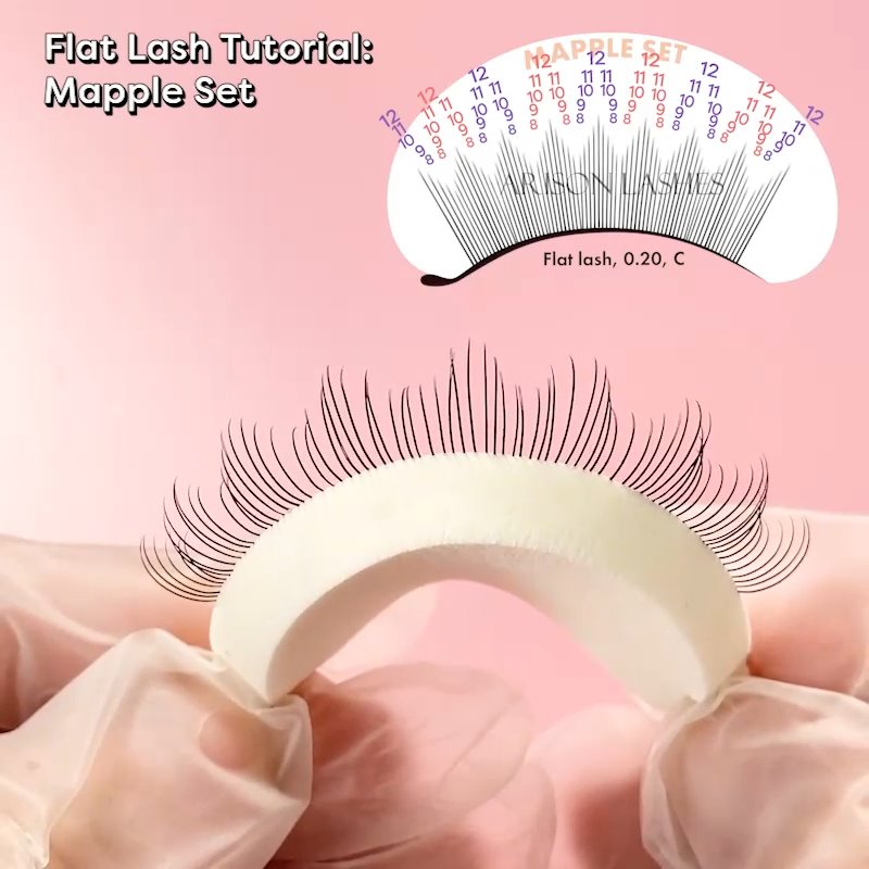 Video of ARISON LASHES Flat Eyelash Extensions