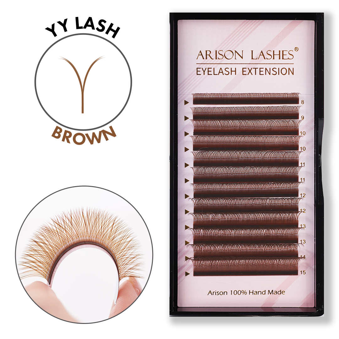 ARISON LASHES® Brown YY Lash Extensions Tray