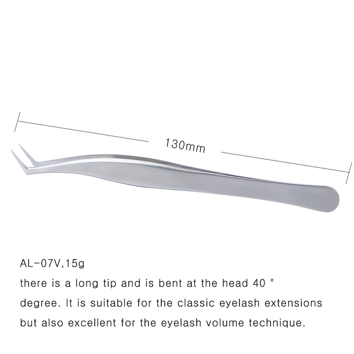 Volume Tweezers With 45° Angled Medium Tip | ABT-07V