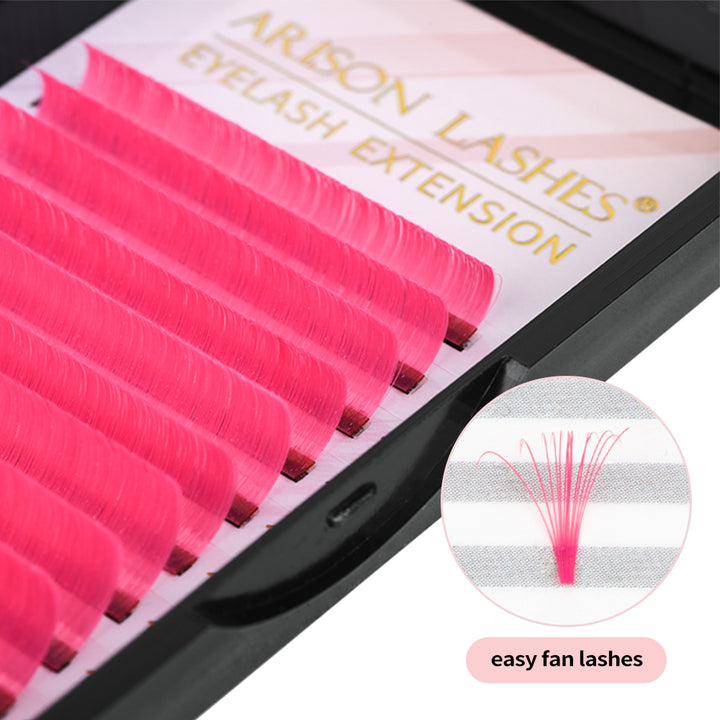 Colored Easy Fanning Lashes - 0.07mm