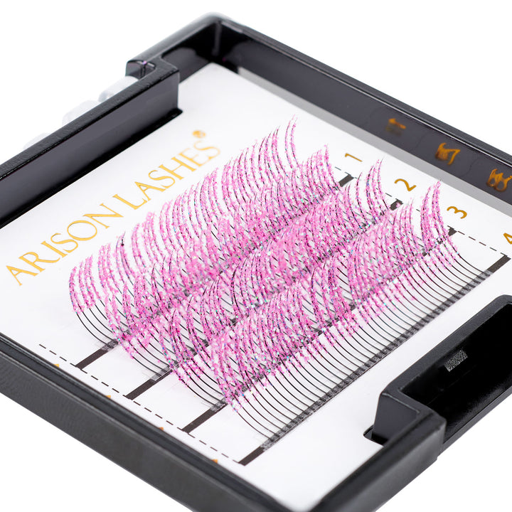 Glitter Eyelash Extensions Mini Tray - 0.15mm